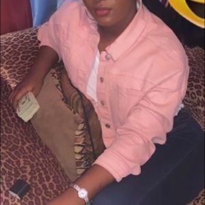 Light pink jean jacket